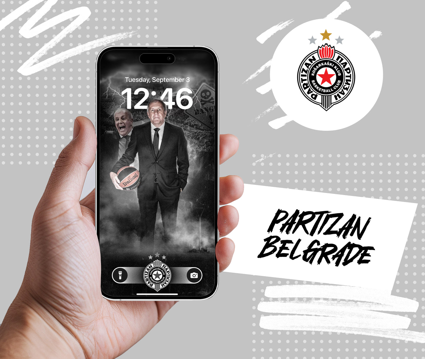 Partizan Belgrade Iphone Wallpaper