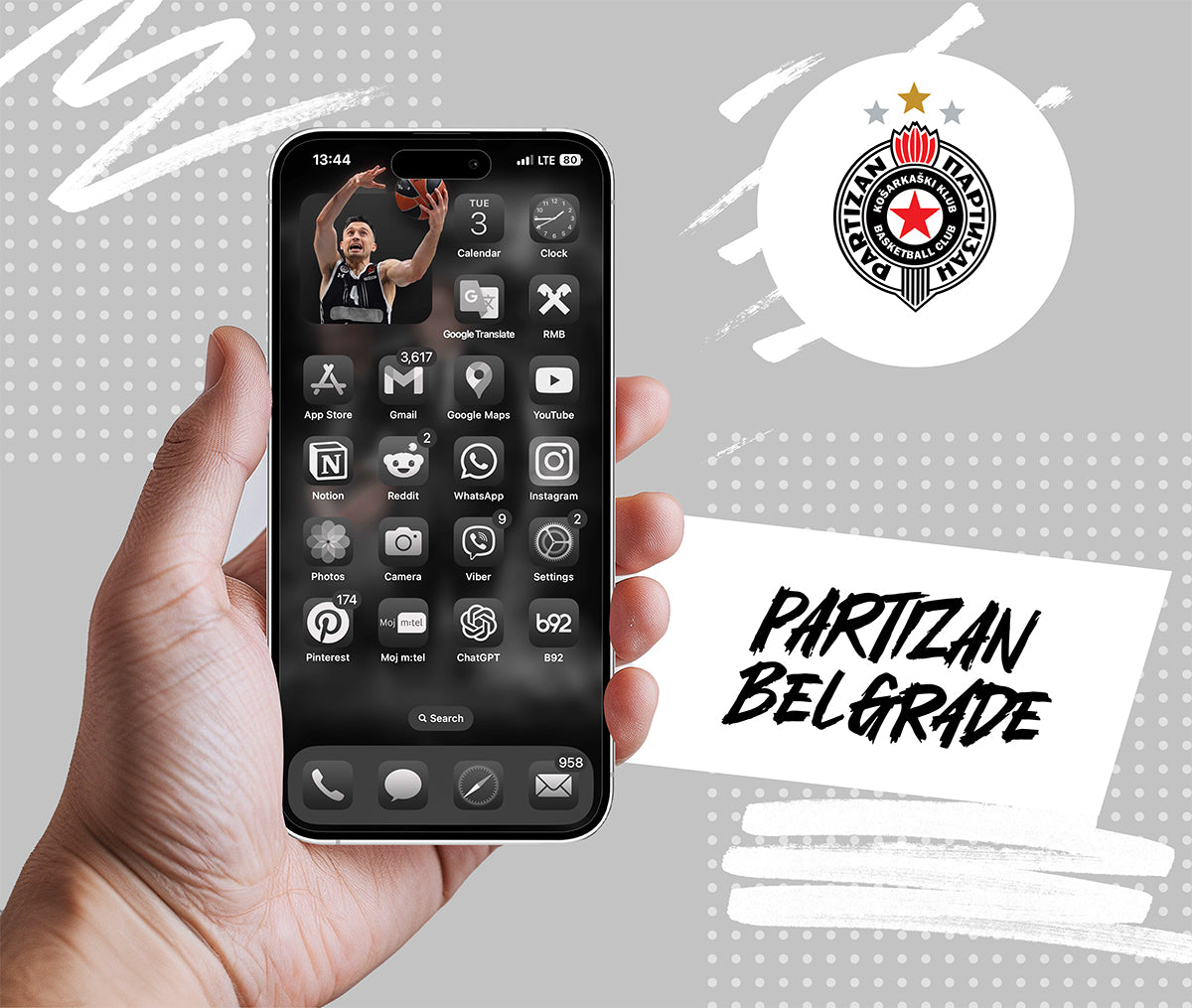 Partizan Belgrade Iphone Wallpaper